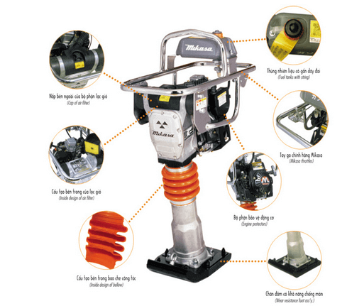 Nguyên lí hoạt động của máy đầm cóc